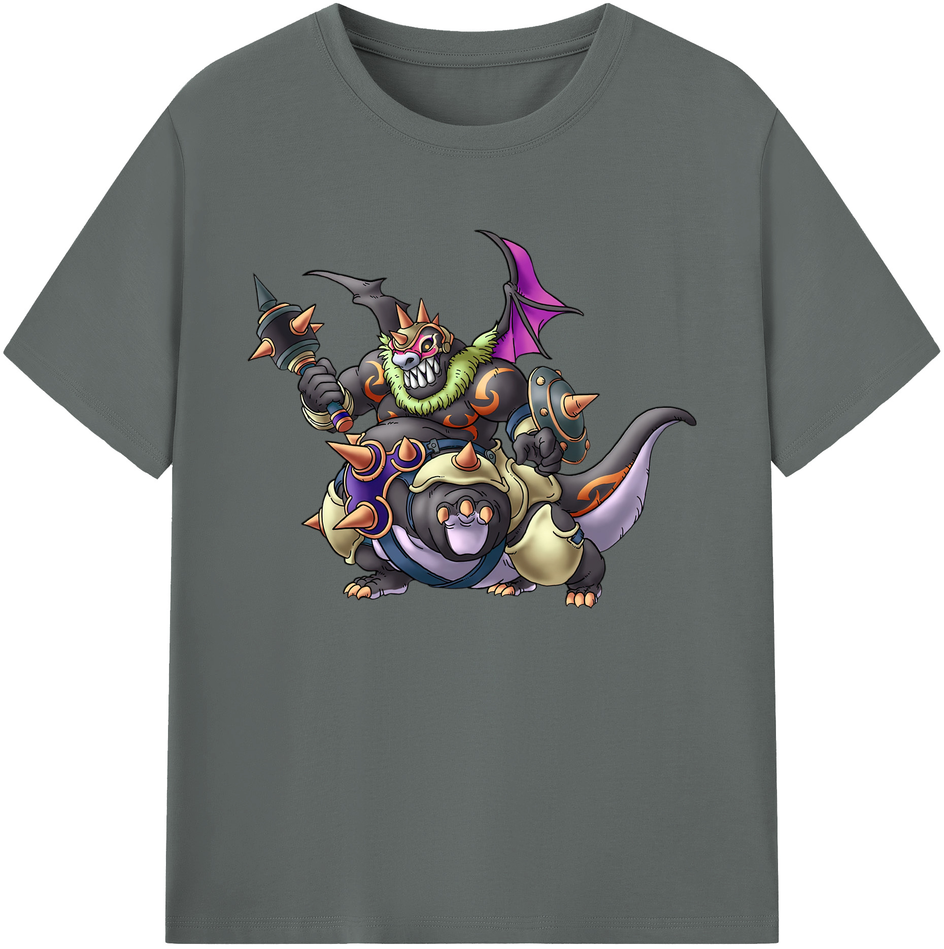 （画像用） ドラゴンクエスト Doragon Kuesuto Dragon Quest 綿100％ メンズ半袖Tシャツ｜肌触りやわらか＆通気性